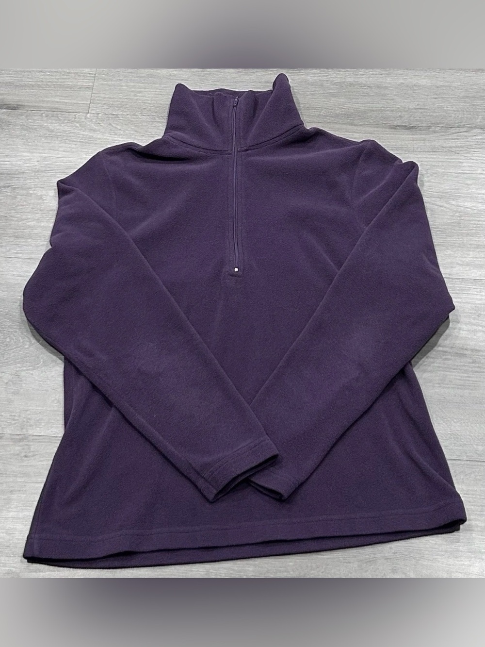 Turtle Fur Vermont Collection Fleece Pullover Small Purple 1/4 Zip Made in USA